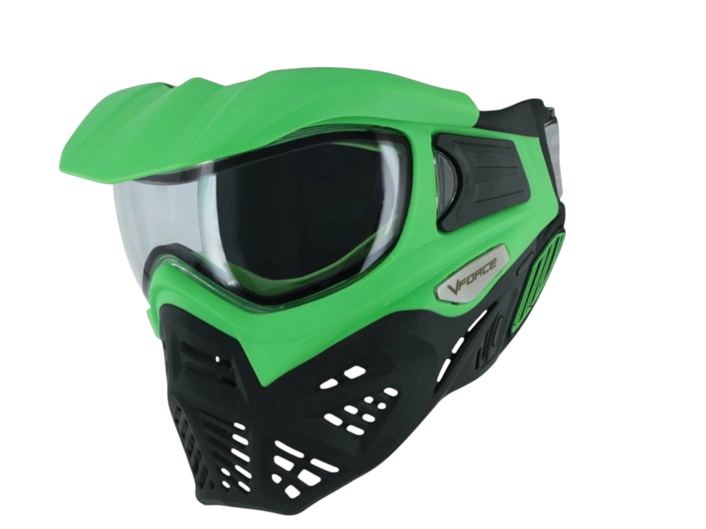 NEW V-Force Grill 2.0 Mask Paintball Goggle w Clear Thermal Lens - Venom Green Black