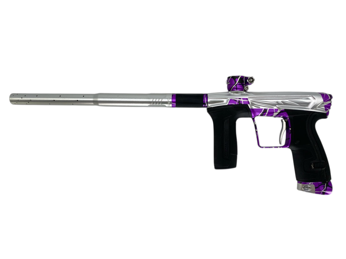 USED Planet Eclipse Project G Cs2 Paintball Gun Silver Purple Splash