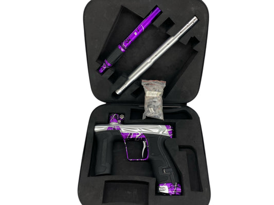 USED Planet Eclipse Project G Cs2 Paintball Gun Silver Purple Splash