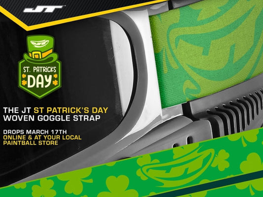 Used NEW JT Spectra Proflex SE Parts St. Patrick's Woven Strap Paintball Gun from CPXBrosPaintball Buy/Sell/Trade Paintball Markers, New Paintball Guns, Paintball Hoppers, Paintball Masks, and Hormesis Headbands