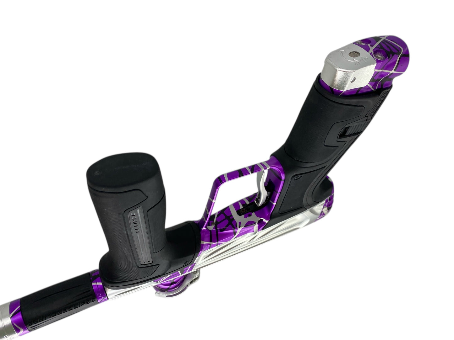 USED Planet Eclipse Project G Cs2 Paintball Gun Silver Purple Splash