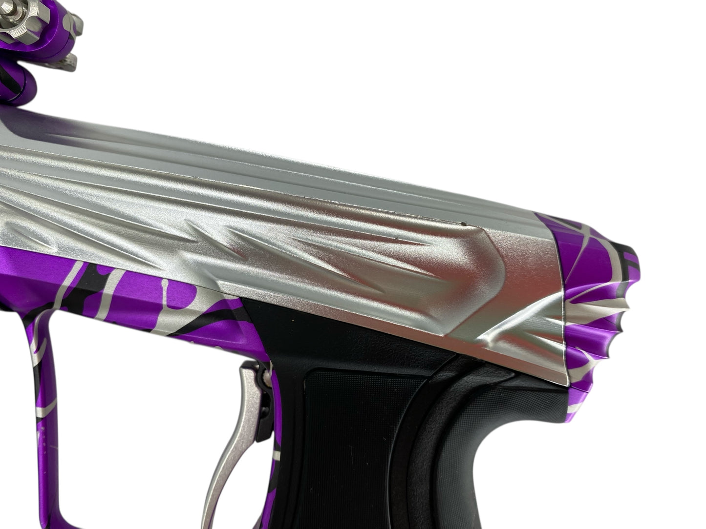 USED Planet Eclipse Project G Cs2 Paintball Gun Silver Purple Splash