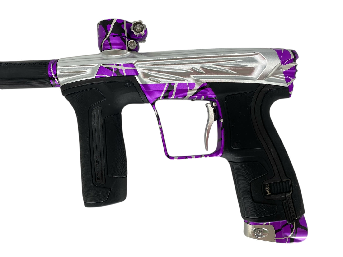 USED Planet Eclipse Project G Cs2 Paintball Gun Silver Purple Splash